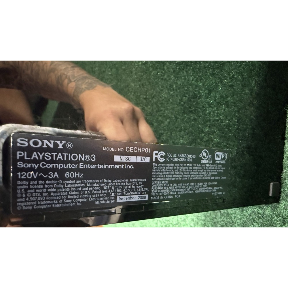 PS3 Fat System With Two Controllers NO CORDS Tested‎ Working - Picture 4 of 12
